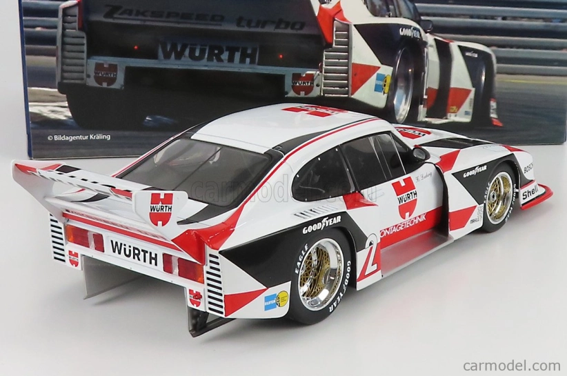 Werk83 Ford england Capri Gr.5 Würth N 2 Drm Champion 1981 Klaus Ludwig 1:18 Bílá Červená Černá