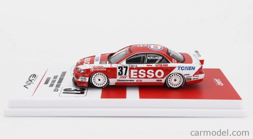 Inno-models Totota Set 2x Corona Exiv Zent N 1 Racing + Esso N 37 Racing 1995 1:64 červená biela