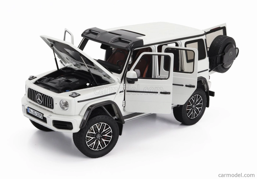 Nzg Mercedes benz G-class G63 4x4 Amg 2023 1:18 Opalith White