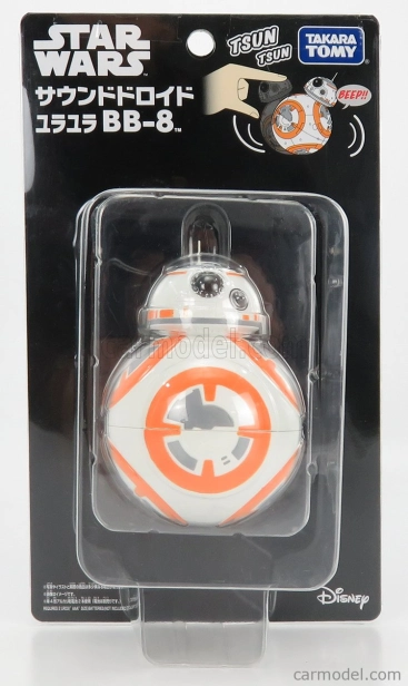 Tomica Star wars Bb-8 Priemer cm 6,8 - Zvukové efekty 1:36 Biela oranžová sivá