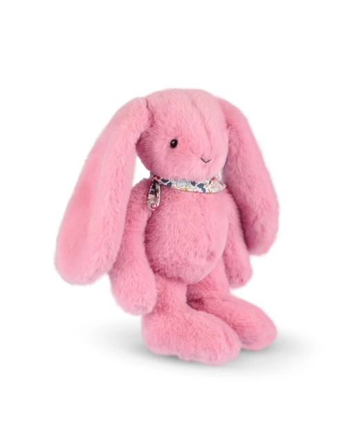 Doudou Plyšový králíček s šátkem růžový 35 cm