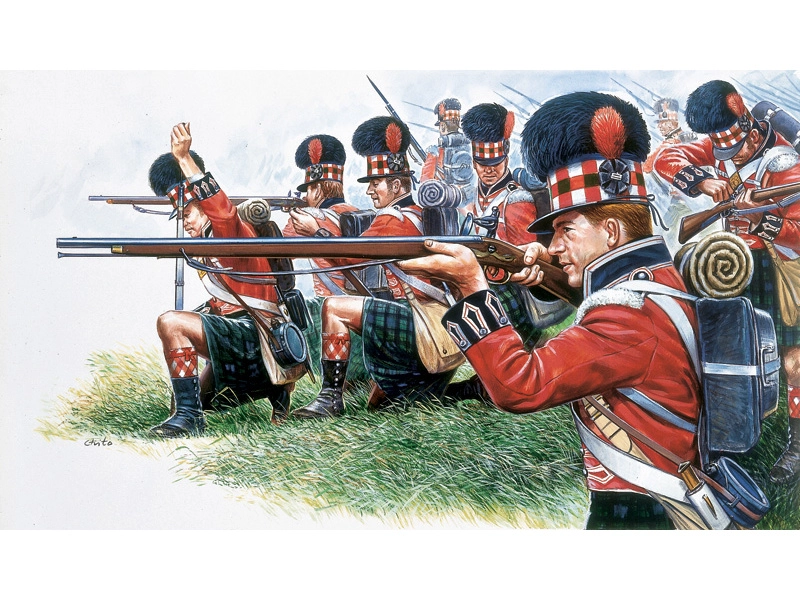 Italeri figúrky – NAPOL. WARS: HIGHLANDER INFANTRY (1815) (1:72)