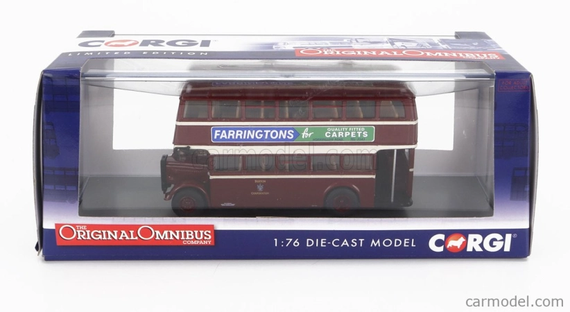 Corgi GUY Utility Autobus Burton Corporation 6 Anglesey 1960 1:76 Červený Krém