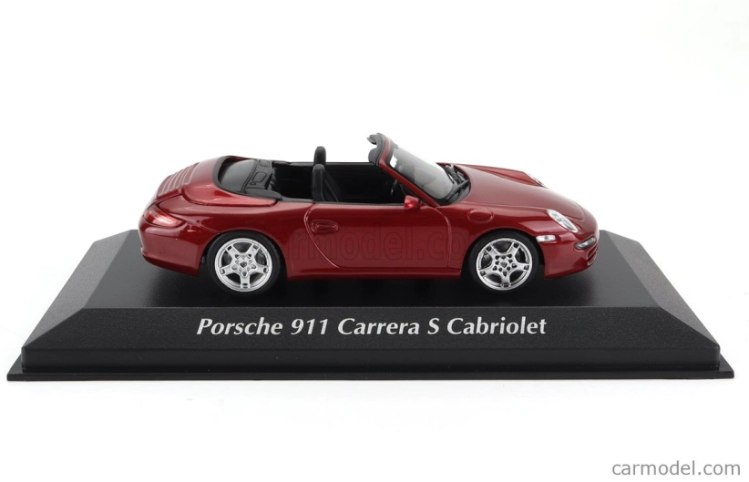 Minichamps Porsche 911 997 Carrera S Cabriolet 2005 1:43 Red Met