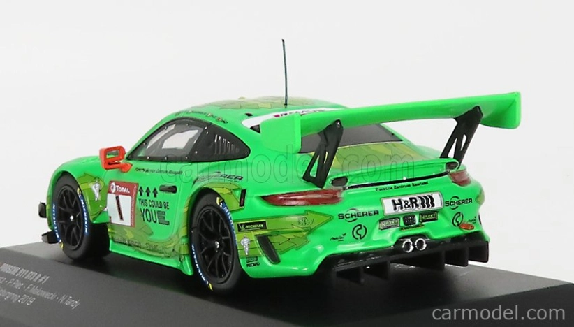 Ixo-models Porsche 911 991-2 Gt3 R Team Manthey Racing N 1 1:43, zelená