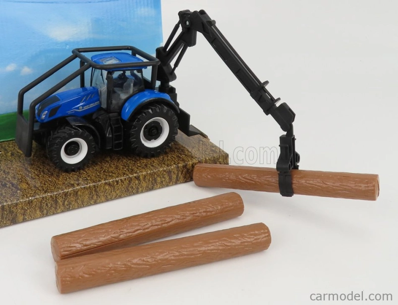 Bburago New holland T7.315 Tractor 2016 1:50 Modré Dřevo