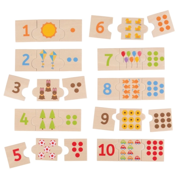 Bigjigs Toys Vzdelávacie počítanie puzzle