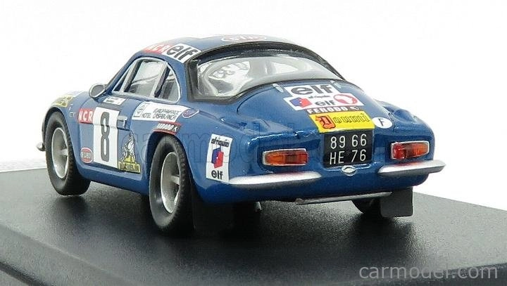 Trofeu Renault Alpine A110 N 8 Rally Du Maroc 1974 Tahitien - G.de Warren 1:43 Blue Met