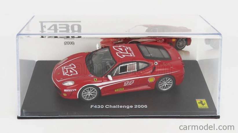 Edicola Ferrari F430 N 14 Challenge 2006 1:43 Červená