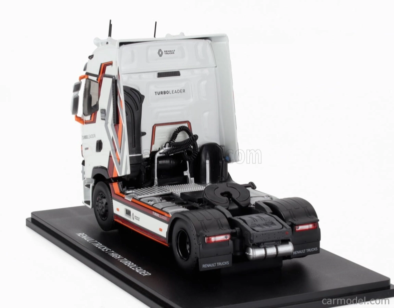 Eligor Renault T-line High Turbo Leader Tractor Truck 2-assi 2021 1:43 Bílá Hnědá Oranžová Šedá