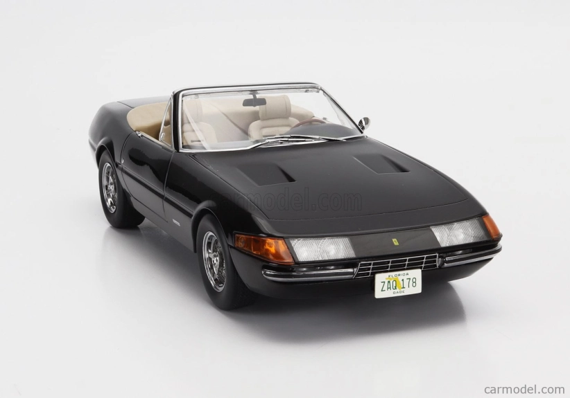 Kk-scale Ferrari 365 Gts Daytona Spider 1-series Open Usa Version 1969 1:18 Black