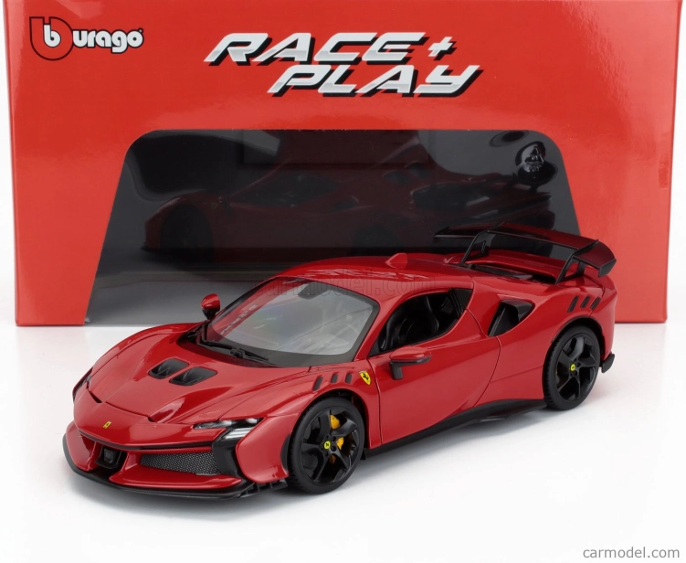 Bburago Ferrari Sf90 Xx Stradale 2024 1:18 Rosso Corsa – červeno-čierna