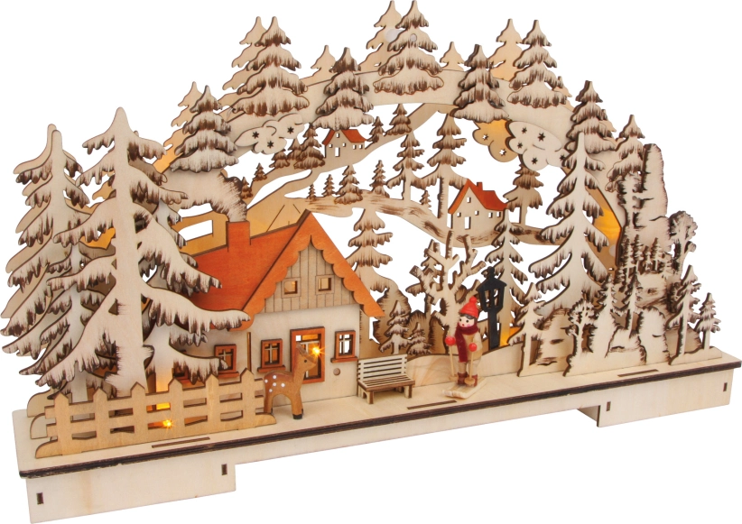 Small Foot Vánoční svítící dekorace zimní krajina