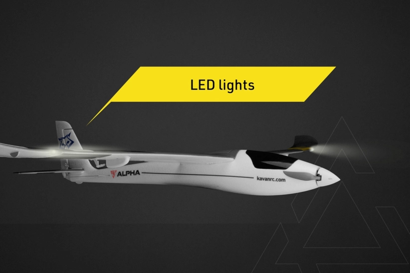 RC letadlo Alpha 1500V2 ARF, černá