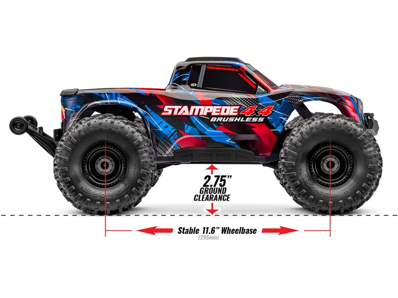 Traxxas Stampede 4x4 1:10 VX3 RTR černý