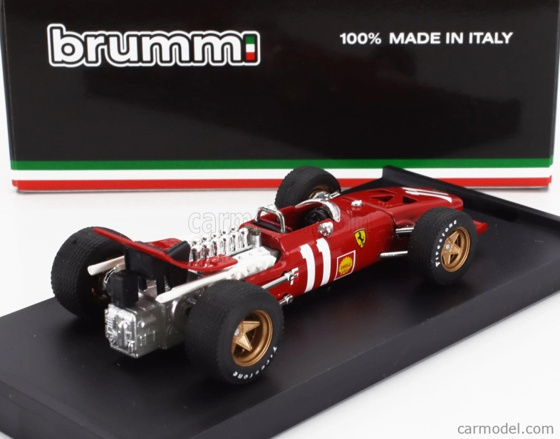 Brumm Ferrari F1 312 N 11 Monaco Gp 1969 Chris Amon 1:43 červená biela