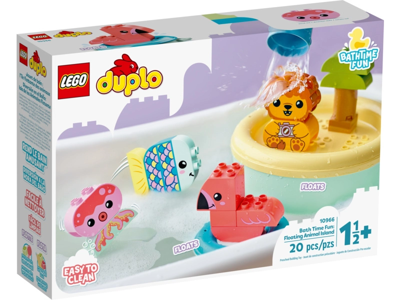 LEGO DUPLO - Zábava vo vani: Plávajúci ostrov so zvieratkami