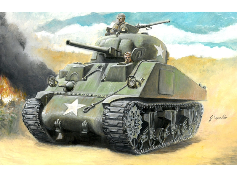 Italeri Wargames - M4 Sherman 75mm (1:56)