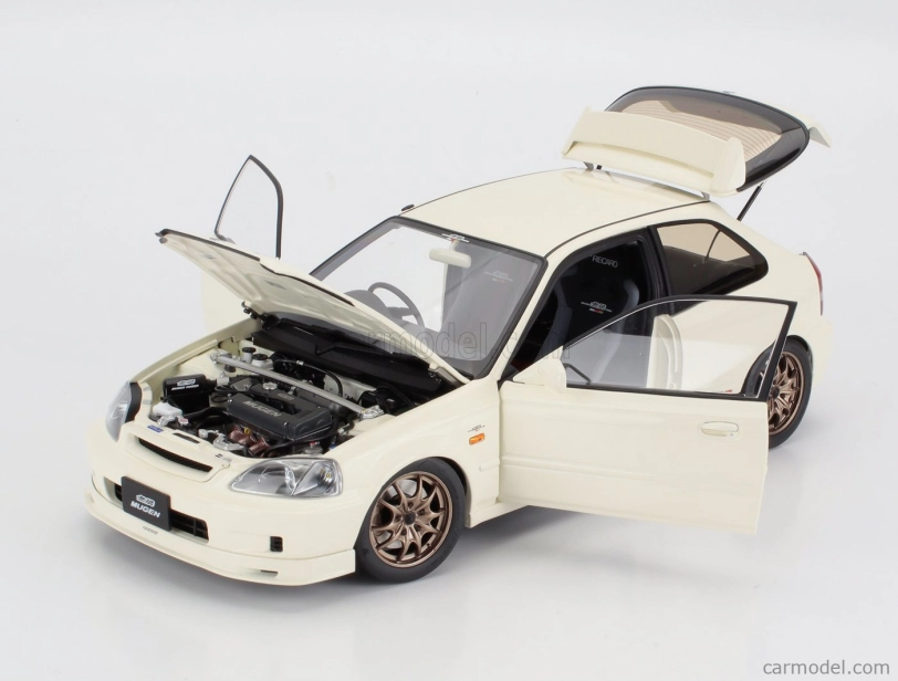 Motorhelix Honda Civic Ek9 Type R Mugen With Engine And Accessories 1999 1:18 Bílá
