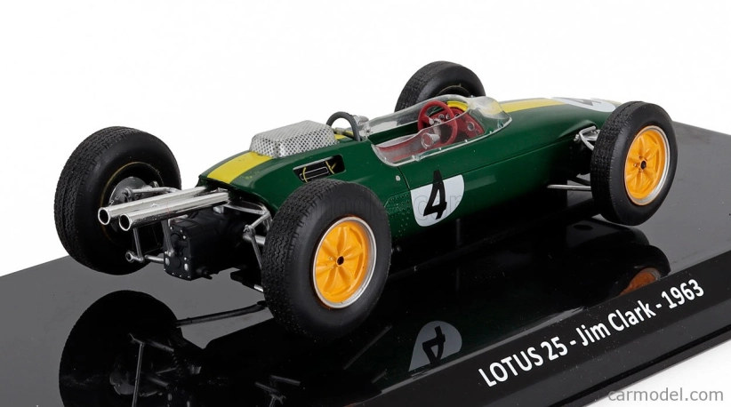 Edicola Lotus F1  Climax 25 N 4 World Champion Season 1963 Jim Clark - Blister Box 1:24 Zelená Žlutá