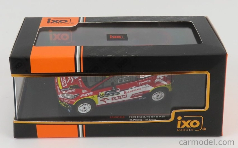 Ixo-models Ford england Fiesta R5 Mkii N 25 Rally Acropolis 2021 M.prokop - M.ernst 1:43 Červená Biela Modrá
