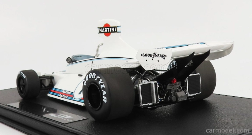 Gp-replicas Brabham F1 Ford Bt44b Martini N 7 Season 1975 Carlos Reutemann - Con Vetrina - With Showcase 1:18 Bílá