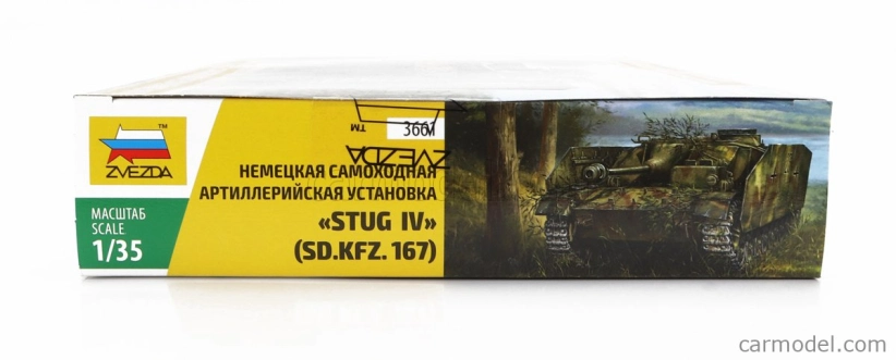 Zvezda Tank Stug Iv Sd.kfz.167 Military 1:35 /