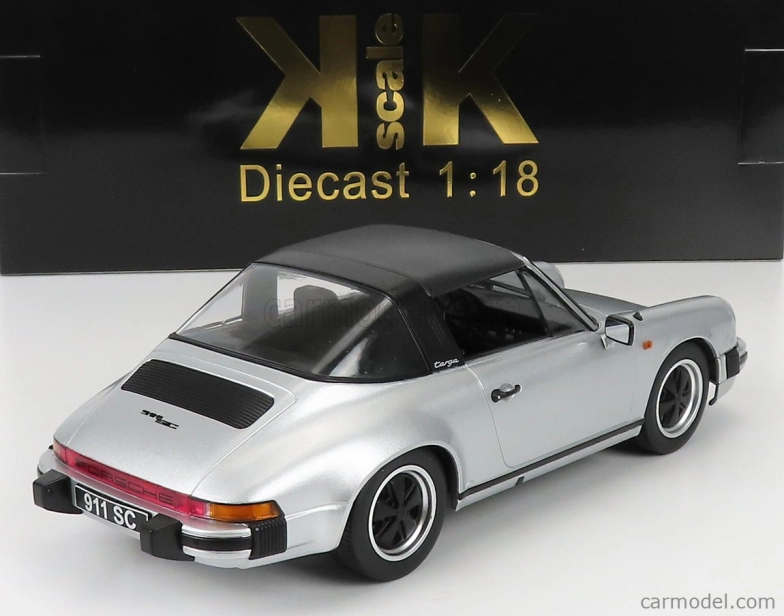 Kk-scale Porsche 911 Sc Targa 1983 - With Extra Hard-top 1:18 Silver