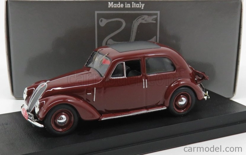 Rio-models Fiat 1500 6c N 36 Rally Montecarlo 1937 Gigi Villoresi 1:43 Tmavo červená
