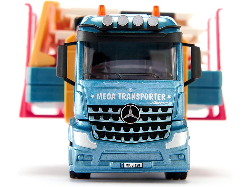 SIKU Super - nákladní auto převážející montovaný dům 1:50