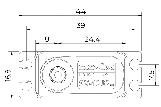 SV-1262MG HiVolt digitální servo (9kg-0,085s/60°)