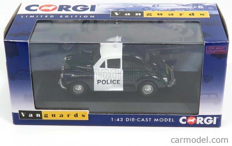 Vanguards Morris Minor 1000 Police 1963 1:43 Tmavě Modrá Bílá