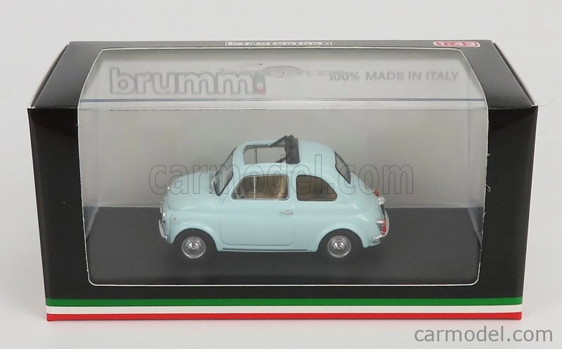 Brumm Fiat 500f Tetto Aperto - Otvorené 1965 1:43 Azzurro Acquamarina