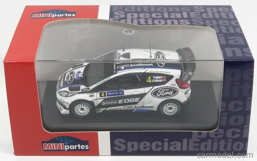 Minipartes Ford england Fiesta Rs Wrc N 4 Rally Finland 2012 P.solberg - C.patterson 1:43 Bílá Černá