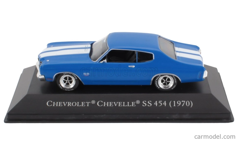 Edicola Chevrolet Chevelle Ss 454 Coupe 1970 - Con Vetrina - S vitrínou 1:43 Modrá biela