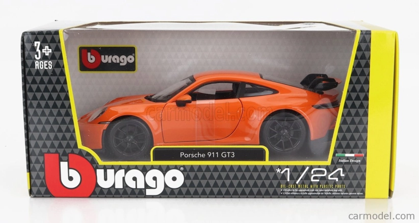 Bburago Porsche 911 GT3 1:24 oranžová