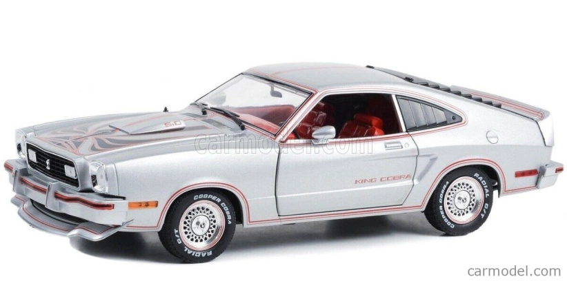 Greenlight Ford usa Mustang Ii King Cobra Coupe 1978 1:18 Silver