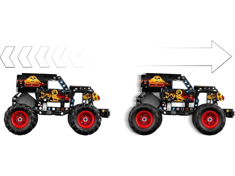 LEGO Technic - Monster Jam™ Grave Digger™ Oheň a ľad