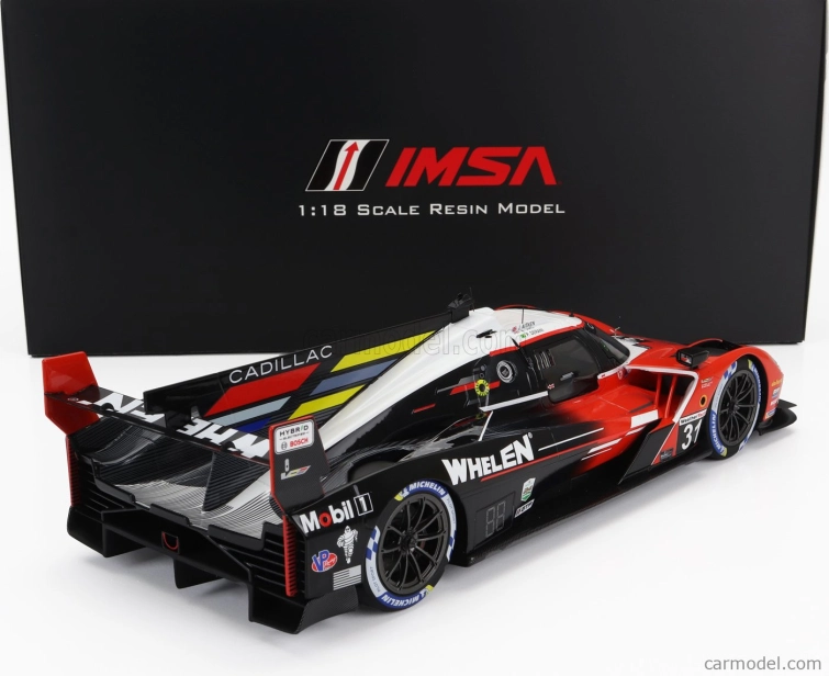 Truescale Cadillac V-lmdh 5.5l V8 Team Whelen Engineering Racing N 31 12h Sebring 2023 Jack Aitken - Pipo Derani - Alexander Sims 1:18 Červená Černá Bílá