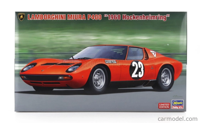 Hasegawa Lamborghini Miura P400 N23 Hockenheimring 1968 1:24 /