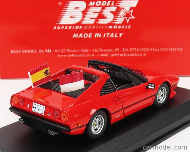 Najlepší model Ferrari 308 Gts 1982 - F1 Parade Mexico Gp 2020 C.sainz - C.leclerc 1:43 Red