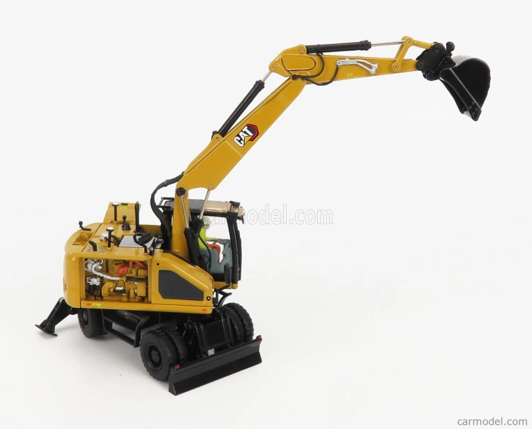 Dm-models Caterpillar Catm318 Escavatore Gommato - hydraulické rýpadlo 1:50 žlté čierne