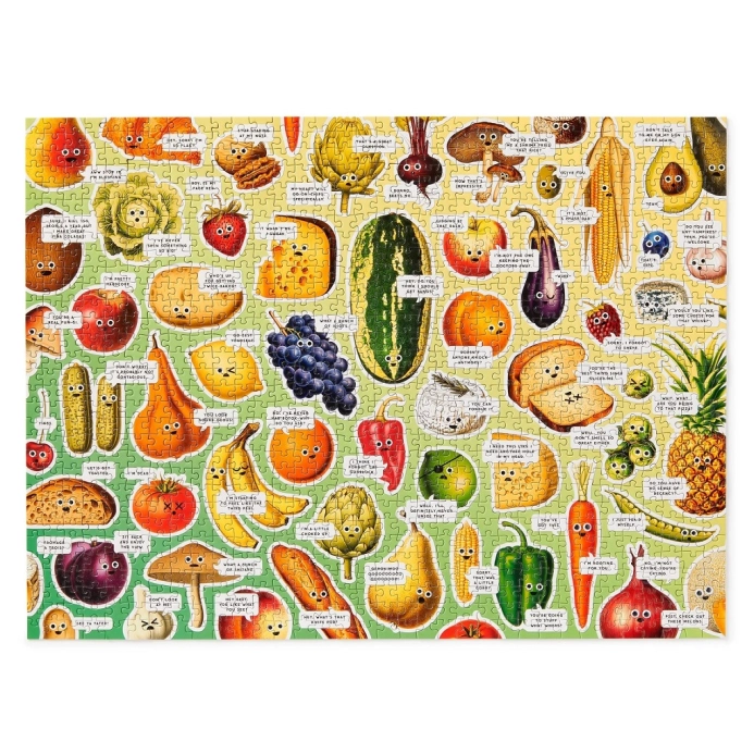 Galison Puzzle Googly Food 1000 dílků