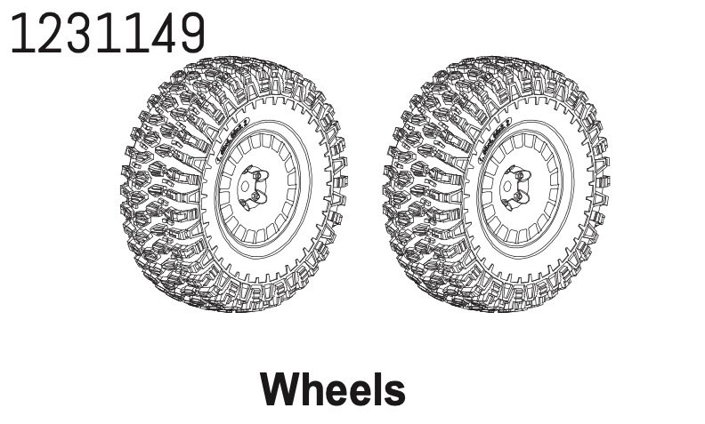 1231149 - 2.2" Tire Set CR4.4 (2)
