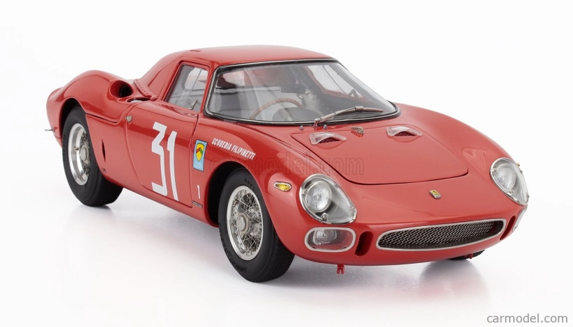 Cmc Ferrari 250lm Ch.n5899 Team Scuderia Filipinetti N 31 Winner Monza 1964 Nino Vaccarella 1:18 Červená