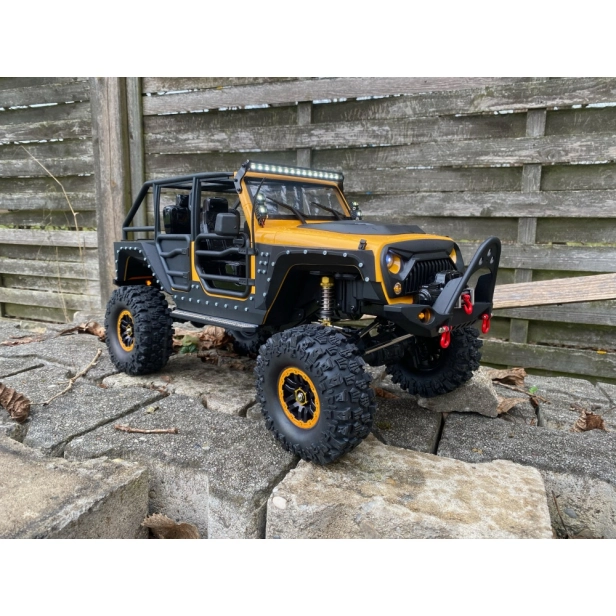 RC auto DF-4S PRO Crawler 313 mm 1:10, žltá