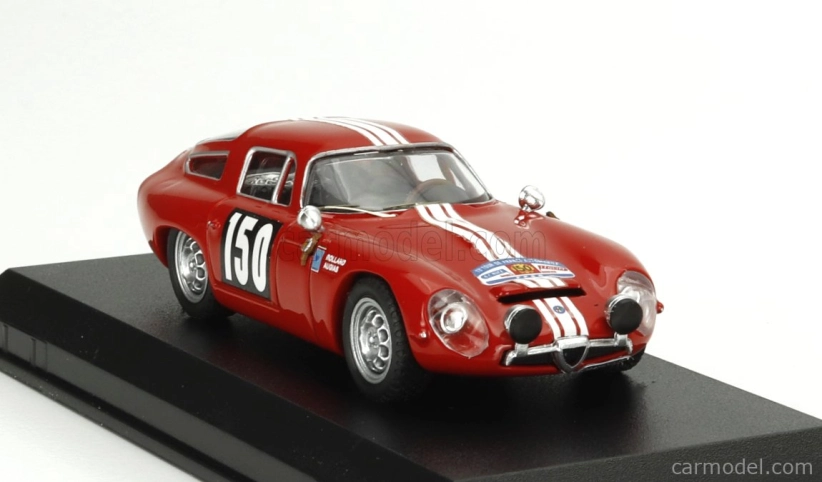 Best-model Alfa romeo Giulia Tz N 150 Tour De France 1964 Jean Rolland - Gabriel Augias 1:43 Red