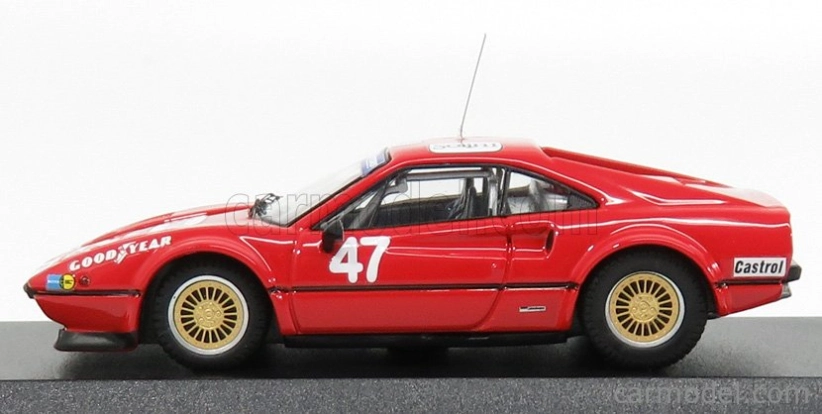 Najlepší model Ferrari 308 Gtb N 47 Winner Vallelunga 1978 C.facetti 1:43 Red