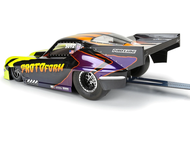 PROTOform karoséria 1:10 Chevrolet Corvette Stingray Pro Mod 1963 nelakovaná: drag car