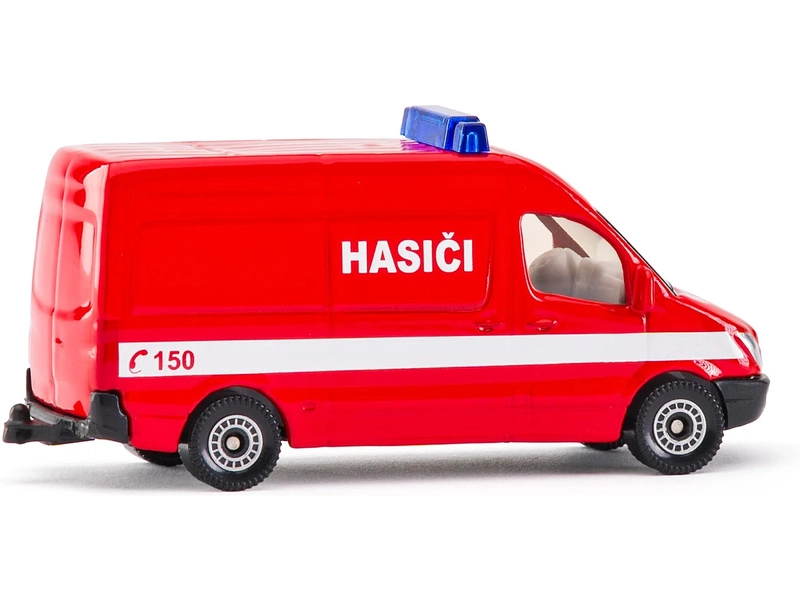 SIKU Blister - hasičská dodávka (česká verzia) 1:50
